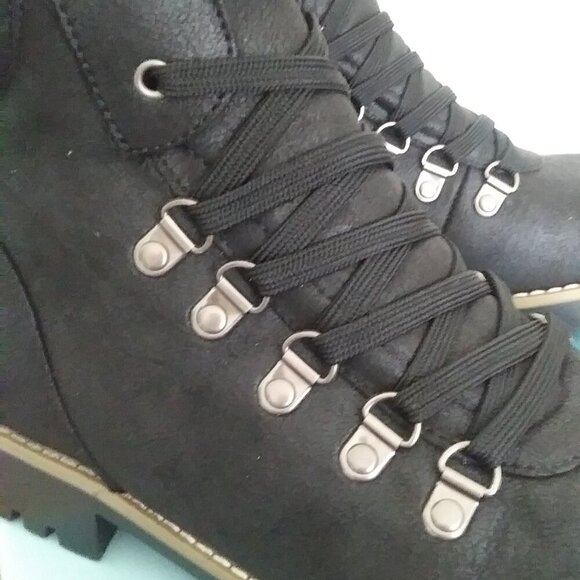 🏞️ White Mountain Cliffs Women's Boots 8.5 NIB Trail-Inspired Lace + Zip - Picture 5 of 11